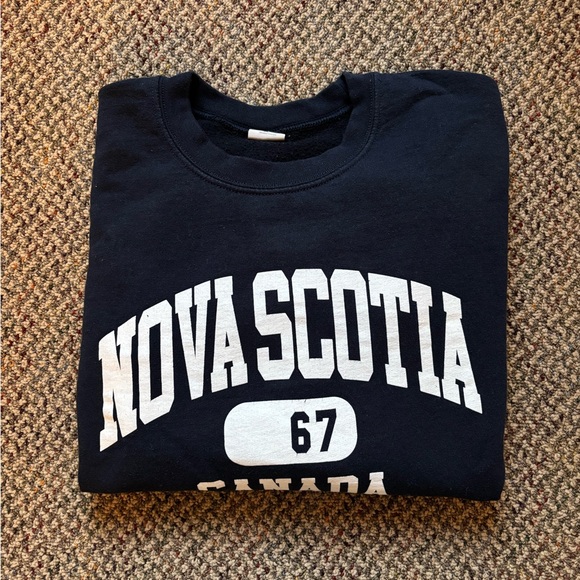 Nova Scotia Varsity Style Shrunken Sweatshirt - Picture 1 of 2